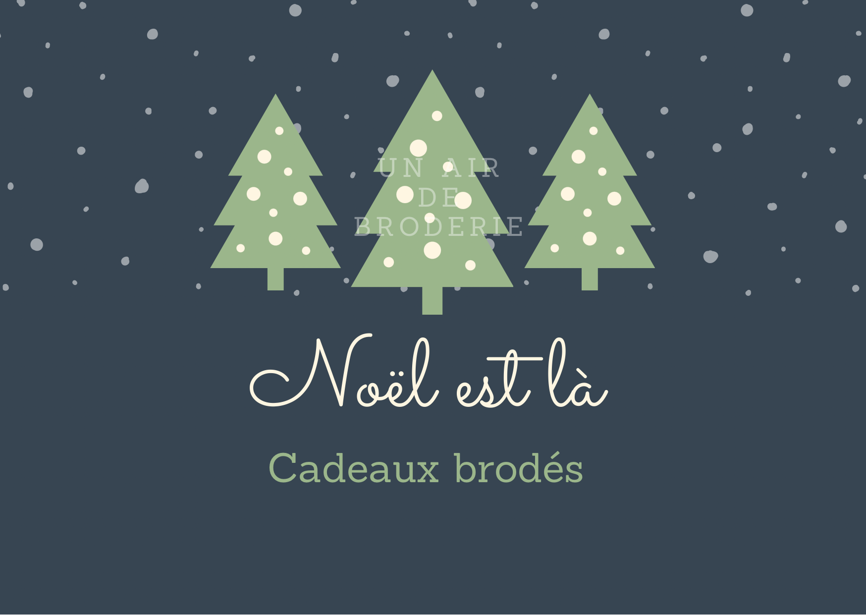 Cadeaux brodés pour Noël